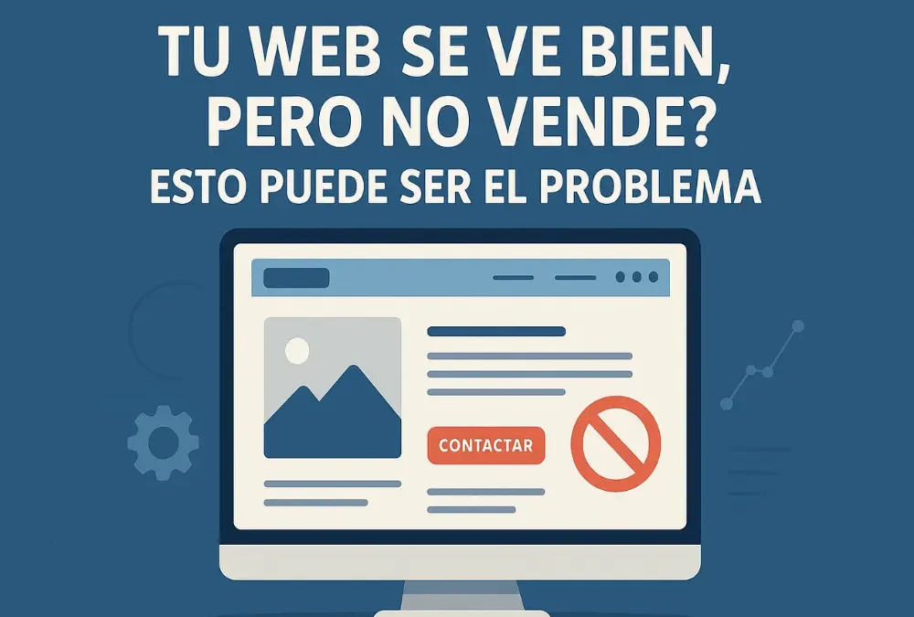 ¿Tu web se ve bien, pero no vende? Esto puede ser el problema